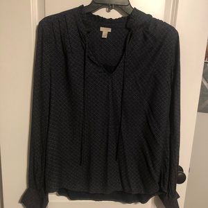Navy Hinge Blouse